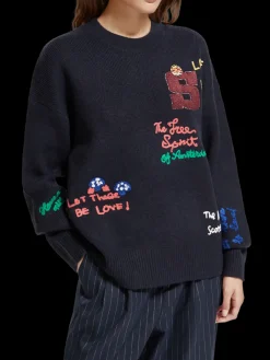 Varsity Embroidered Pullover