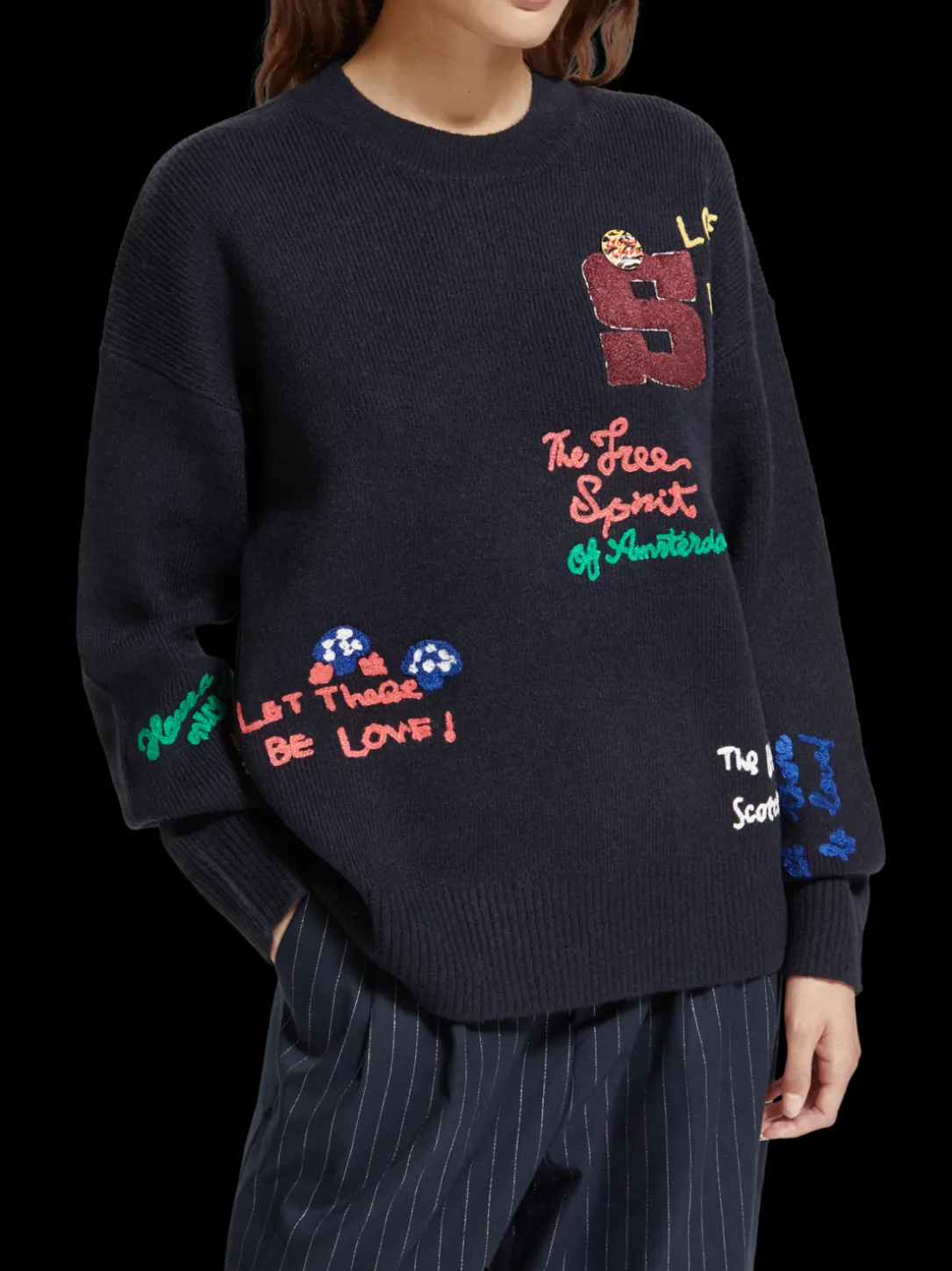 Varsity Embroidered Pullover
