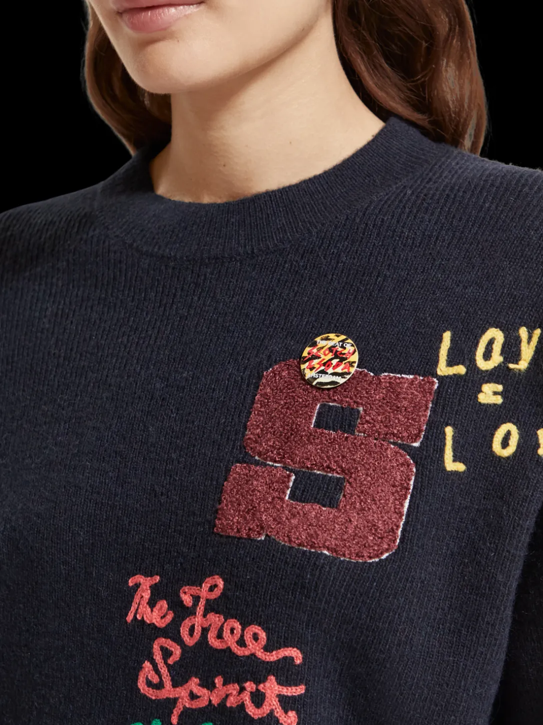 Varsity Embroidered Pullover