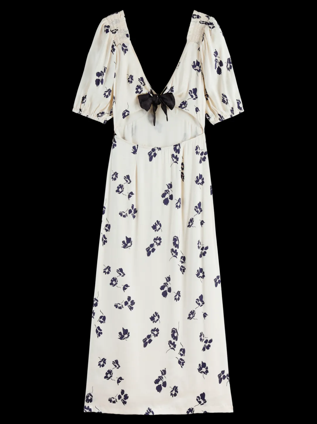 V-Neck Open Back Maxi Dress