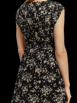 V-Neck Sleeveless Mini Dress