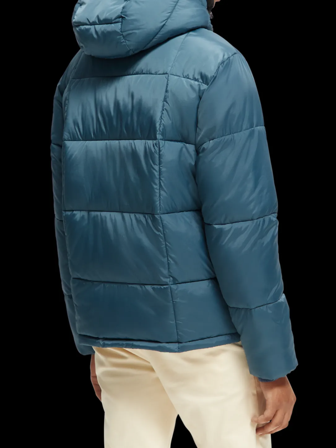 Water-Repellent Hooded Puffer Jacket