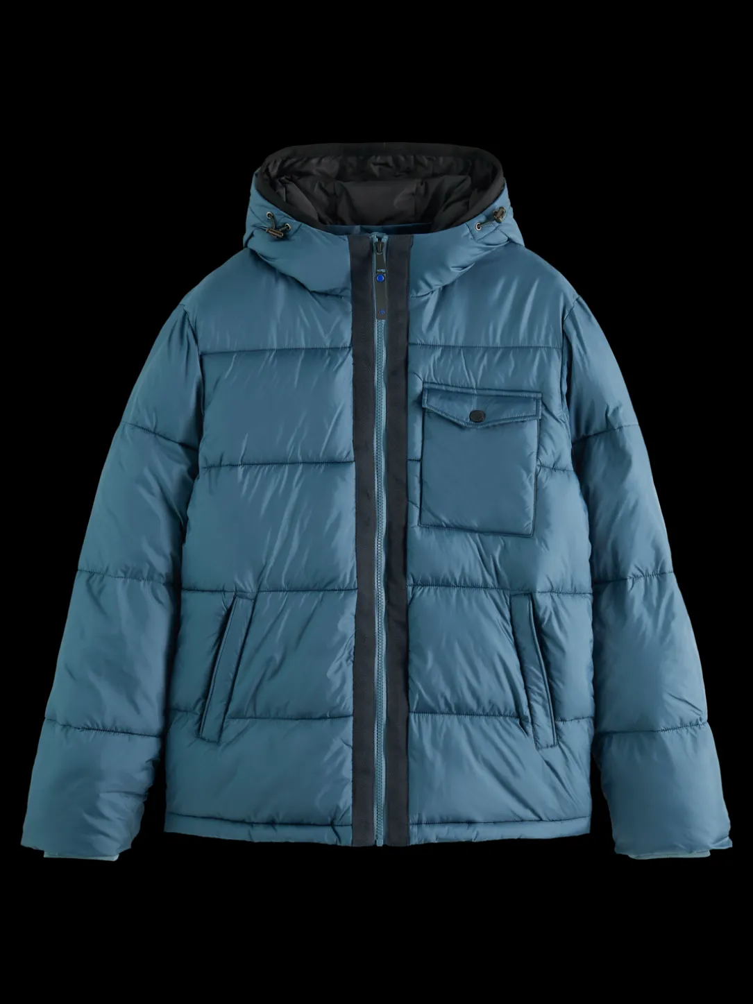 Water-Repellent Hooded Puffer Jacket