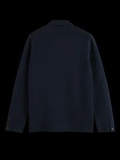 Wool-Blend Knitted Worker Jacket