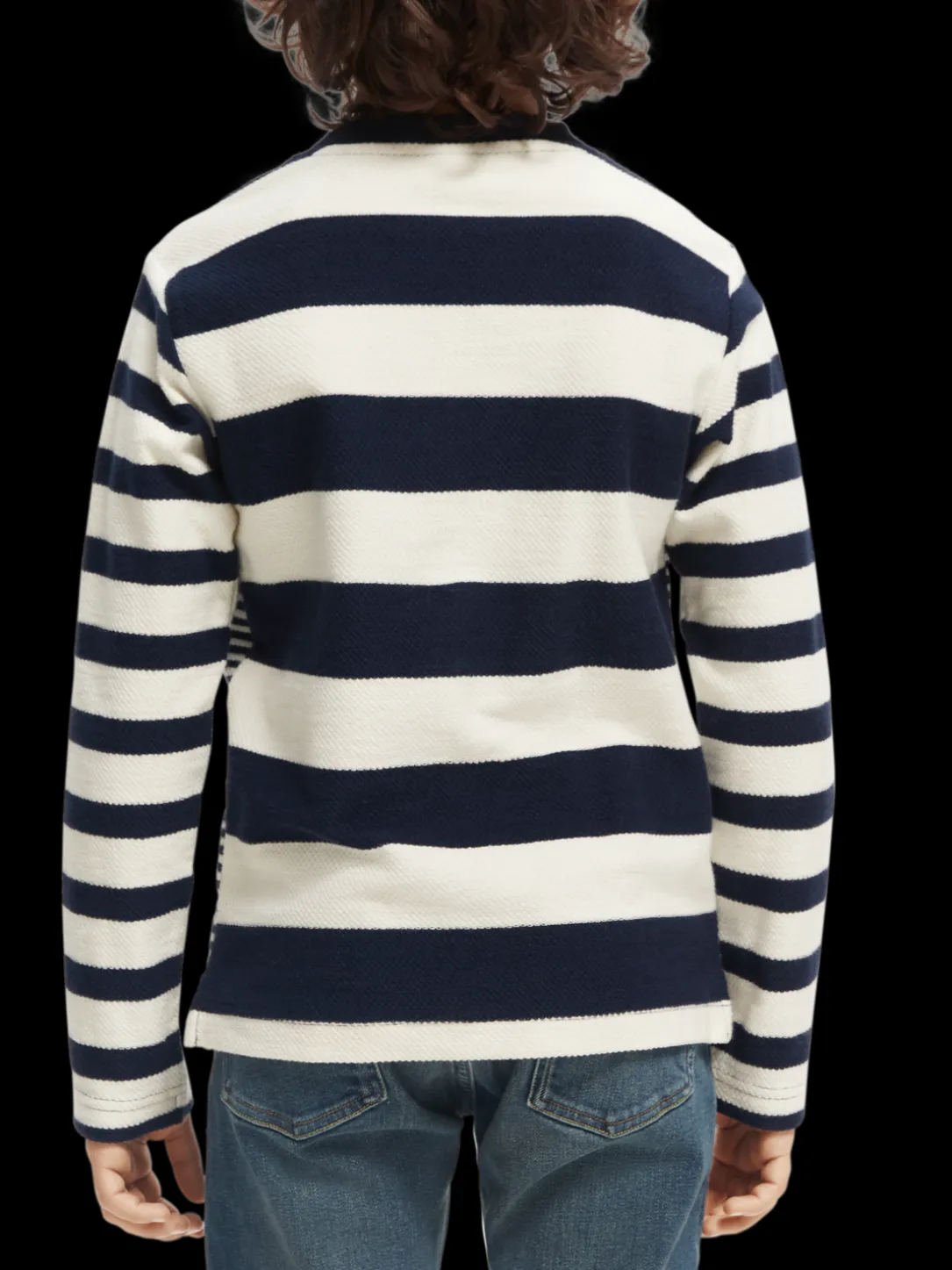 Yarn-Dyed Organic Cotton Long-Sleeved T-Shirt