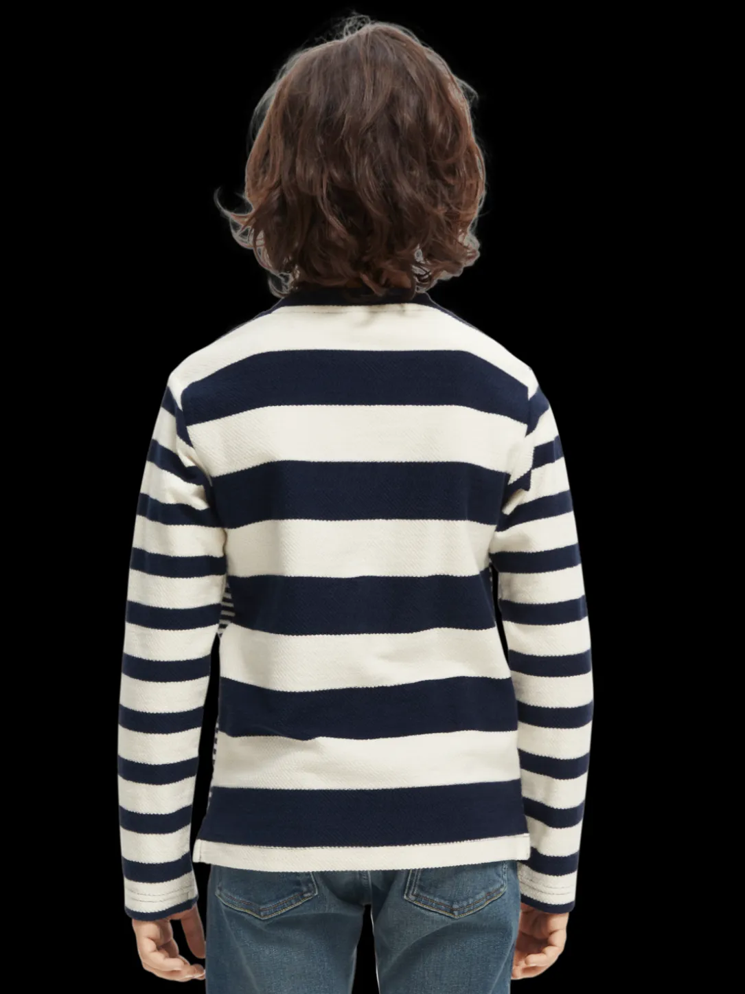 Yarn-Dyed Organic Cotton Long-Sleeved T-Shirt