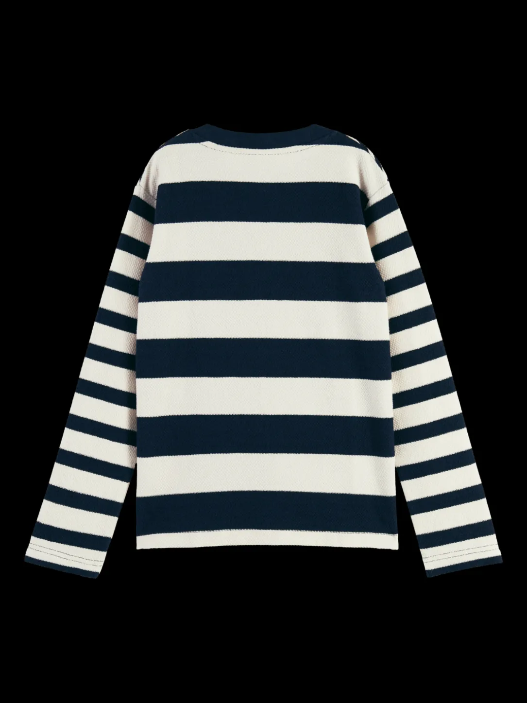 Yarn-Dyed Organic Cotton Long-Sleeved T-Shirt